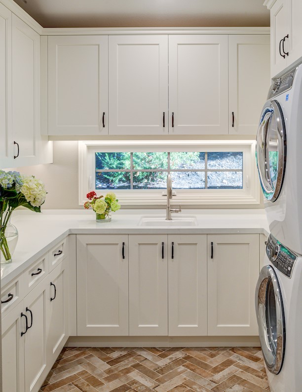 Reimagined Laundry Spaces include Custom Cabinetry