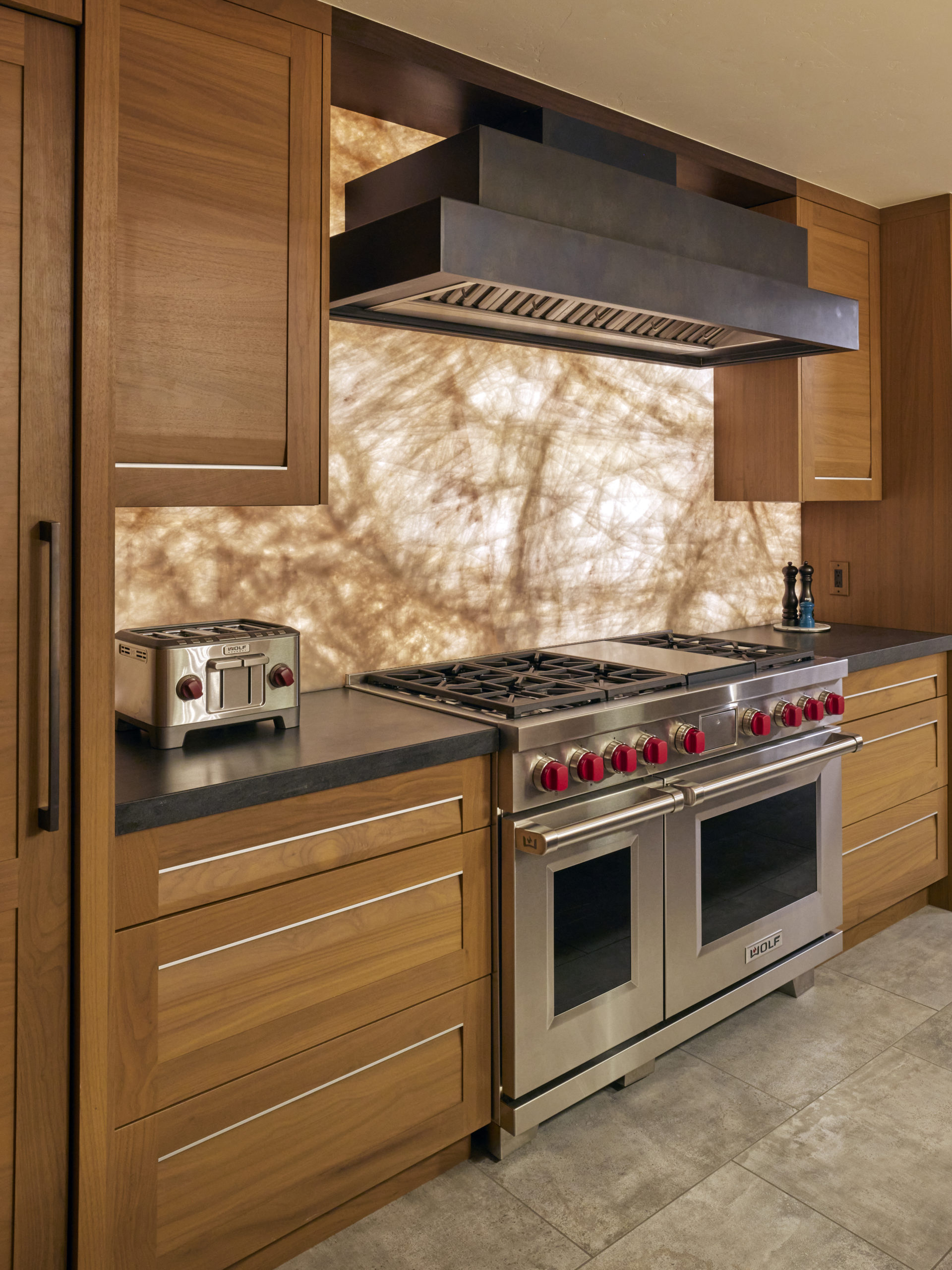 The Nouveau cabinetry in a kitchen remodel