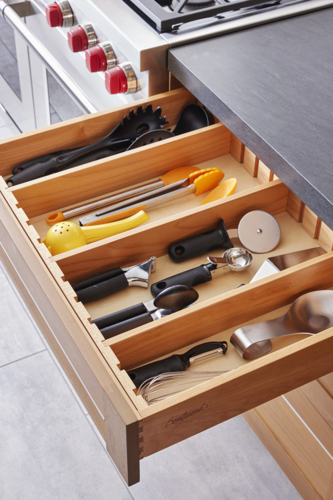 Custom drawer for kitchen Utensil Storage