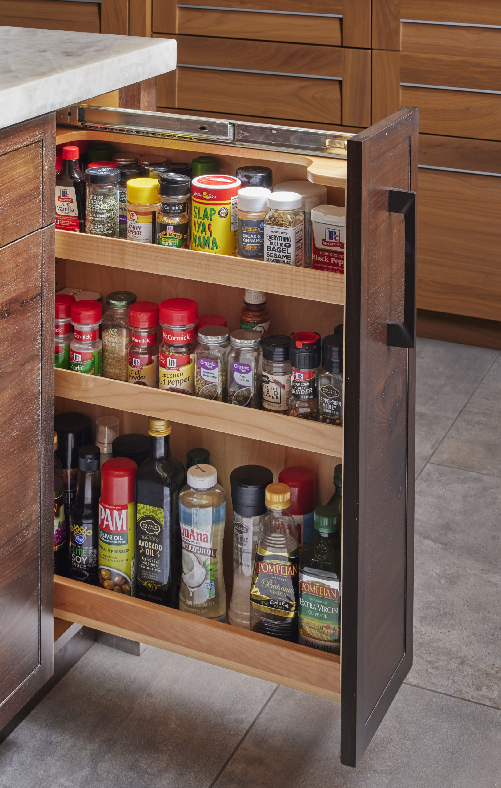 pullout spice rack